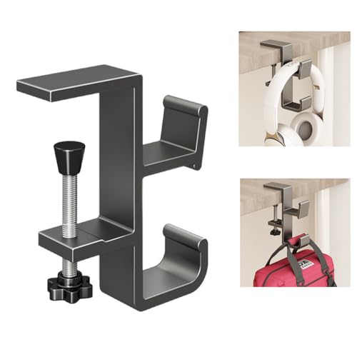 HASTHIP® Desk Mount Bag Holder Hook Clamp-On Backpack Hanger Portable Desk Mount Headphones Holder HASTHIP® Desk Mount Bag Holder Hook Clamp-On Backpack Hanger Portable Desk Mount Headphones Holder